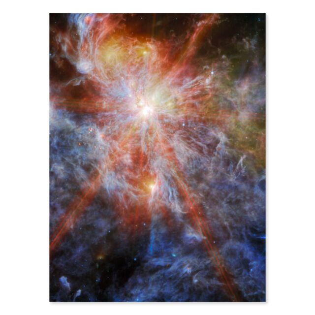 "Artery8 NASA James Webb Telescope Massive Cluster Born N79 Wall Art Print - Size: W18"" x H24""" - image 1