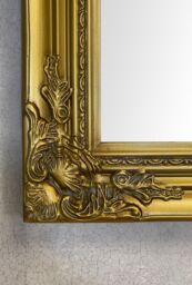 Downton Interiors Large Antique Gold Wood Frame Wall Mirror 90cm x 65cm - thumbnail 5