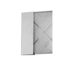 Netlighting Aries Flush Wall Lamp 2 Light Polished Chrome Glass in Grey - thumbnail 4