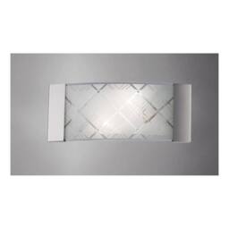 Netlighting Aries Flush Wall Lamp 2 Light Polished Chrome Glass in Grey - thumbnail 2