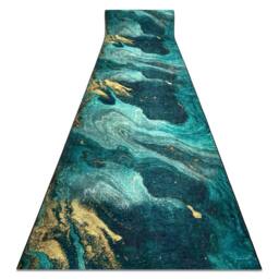 RugsX Anti-Slip Lotus Runner in Green - Size: 60 cm x 150 cm - thumbnail 1