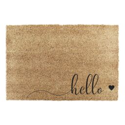 Artsy Mats Hello Scribble Heart Doormat in Beige - Size: 40 cm x 60 cm - thumbnail 3