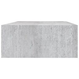Berkfield Home Wall-mounted Drawer Shelf Concrete Grey 40x23.5x10cm MDF - Size: 40x23.5x10 cm - thumbnail 5