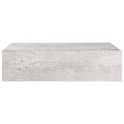 Berkfield Home Wall-mounted Drawer Shelf Concrete Grey 40x23.5x10cm MDF - Size: 40x23.5x10 cm - thumbnail 4