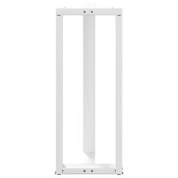 Berkfield Home Modern Bar Table Legs T-Shaped¬†2 pcs White 40x35x(100-101) cm Steel - thumbnail 6