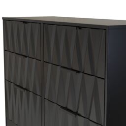 Ready Assembled 2 U Washington 6 Drawer Wide Chest (Ready Assembled) in True Black - thumbnail 4
