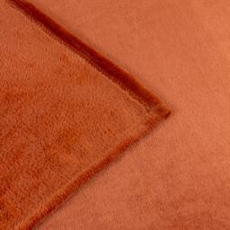 Furn Harrow Fleece Throw in Orange - Size: 140 cm x 180 cm - thumbnail 5