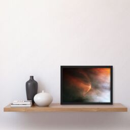 Artery8 Wall Art Print Hubble Space Astronomy Bow Shock Near Young Star LL Ori In Orion's Great Nebula Solar Wind & Streams Of Gas Creating Crescent - thumbnail 2