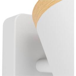 Loops LED Ceiling Spotlight in White & Brown - Elegant Bathroom Lighting - thumbnail 5