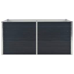 Berkfield Home Raised Garden Bed Anthracite 160x80x77 cm Galvanised Steel in Charcoal - Size: 160 x 80 x 77 cm - thumbnail 4