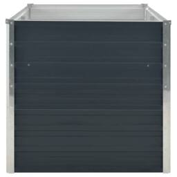 Berkfield Home Raised Garden Bed Anthracite 160x80x77 cm Galvanised Steel in Charcoal - Size: 160 x 80 x 77 cm - thumbnail 5