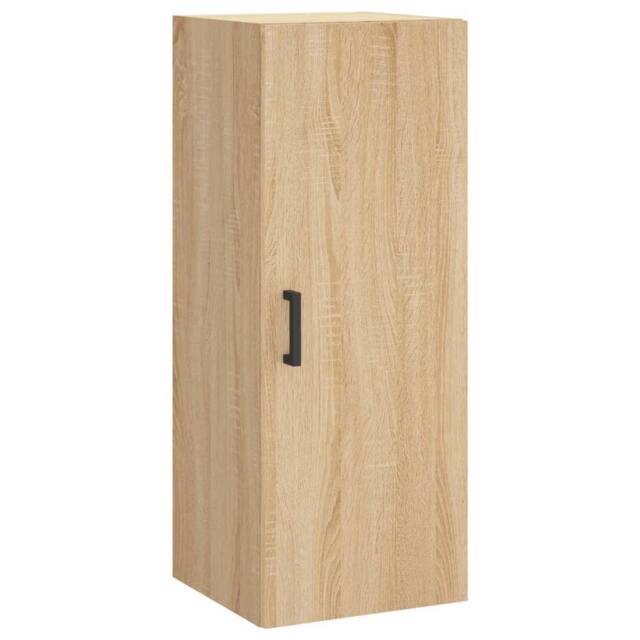 Berkfield Home Wall Mounted Cabinet Sonoma Oak 34.5x34x90 cm in Light Brown