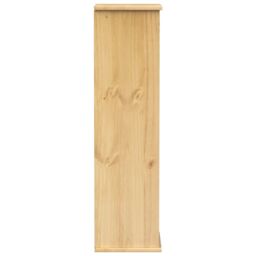Berkfield Home CD Cabinet Corona 40x30x110 cm Solid Wood Pine in Brown - Size: 40 x 30 x 110 cm - thumbnail 5
