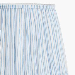Ruma Blue Stripe Mushroom Pleat Tapered Lampshade - Size: 12 inches - thumbnail 5