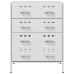 Berkfield Home Sideboard White 68x39x89 cm Steel - Size: 68 x 39 x 89 cm - thumbnail 6