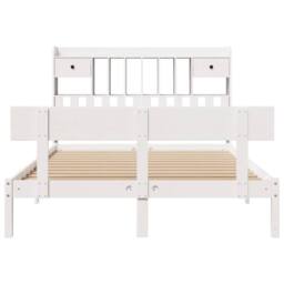Berkfield Home Bookcase Bed without Mattress White 140x190 cm Solid Wood Pine - thumbnail 4
