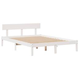Berkfield Home Bookcase Bed without Mattress White 140x190 cm Solid Wood Pine - thumbnail 5