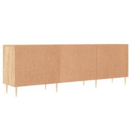 Berkfield Home TV Cabinet Sonoma Oak 150x30x50 cm Engineered Wood in Light Brown - Size: 150 x 30 x 50 cm - thumbnail 8