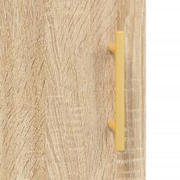 Berkfield Home TV Cabinet Sonoma Oak 150x30x50 cm Engineered Wood in Light Brown - Size: 150 x 30 x 50 cm - thumbnail 9