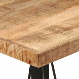Berkfield Home Bar Table 55x55x107 cm Solid Wood Mango & Iron in Brown - Size: 55 x 55 x 107 cm - thumbnail 5