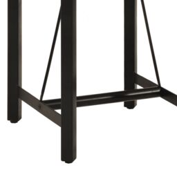 Berkfield Home Bar Table 55x55x107 cm Solid Wood Mango & Iron in Brown - Size: 55 x 55 x 107 cm - thumbnail 6
