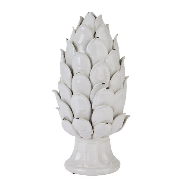 Hill Interiors Chianti Artichoke Ornament in White - image 1