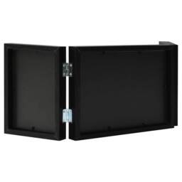 Berkfield Home Trifold Photo Frame Collage Black 22x15 cm+2x - Size: 22x15 cm - thumbnail 1