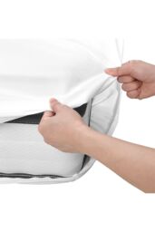 Living and Home Waterproof Fully Mattress Encasement Protector in White - Size: Double Fitted - thumbnail 6