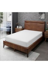 Living and Home Waterproof Fully Mattress Encasement Protector in White - Size: Double Fitted - thumbnail 2