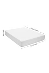 Living and Home Waterproof Fully Mattress Encasement Protector in White - Size: Double Fitted - thumbnail 9