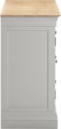 Seconique Bordeaux 2 Door 3 Drawer Sideboard (Fully Assembled) in Light Grey - thumbnail 5