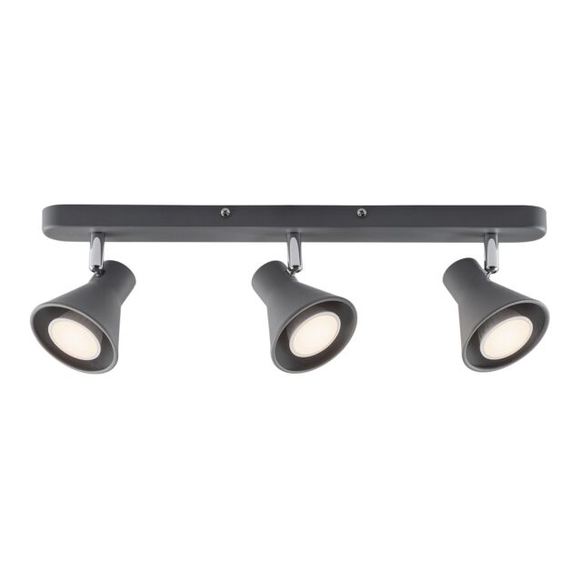 Nordlux Modern Indoor Spot Light Grey Metal GU10 Adjustable Head - Mains Powered, IP20 - image 1
