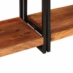 Berkfield Home Console Tables 2 pcs Brown 160 x 33 x 75 cm Solid acacia wood - thumbnail 9