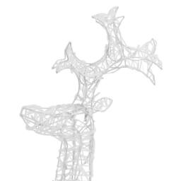 Berkfield Home Reindeer Christmas Decorations 2 pcs 60x16x100 cm Acrylic - Size: 60 x 16 x 100 cm - thumbnail 5