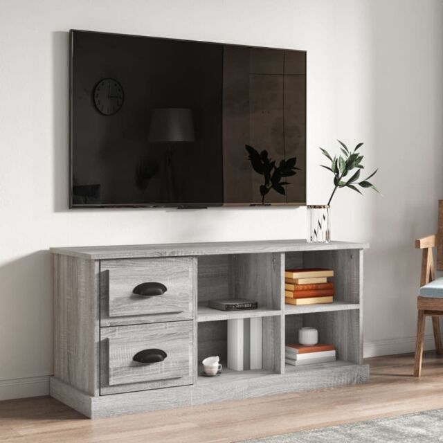 Berkfield Home TV Cabinet Grey Sonoma 102x35.5x47.5 cm Engineered Wood - image 1
