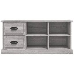 Berkfield Home TV Cabinet Grey Sonoma 102x35.5x47.5 cm Engineered Wood - thumbnail 6