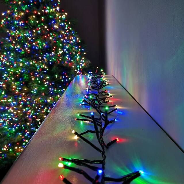 Samuel Alexander 3000 LED 37.2m Premier Clusterbrights Indoor Outdoor Multifunction Mains Operated Christmas Cluster Lights w/ Timer in Multicoloured - image 1