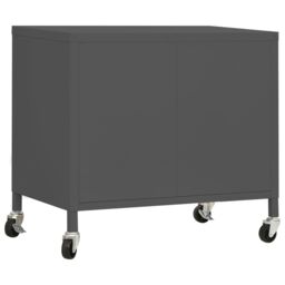 Berkfield Home Storage Cabinet Anthracite 60x35x56 cm Steel in Black - Size: 60 x 35 x 56 cm - thumbnail 5