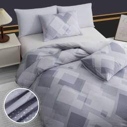 Grace Oeko Tex Certified Ultrasoft Superking Duvet Covers Machine Washable in Grey - Size: Single - thumbnail 5