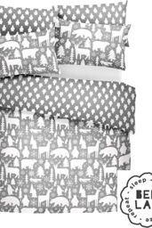 Fusion 'Arctic Animals' Christmas Duvet Cover Set in Grey - Size: Double - thumbnail 3