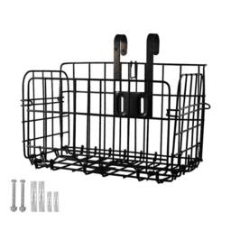 SPETLEK Folding Rear Bike Basket Wire Mesh Detachable for Front in Black - thumbnail 3