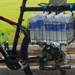 SPETLEK Folding Rear Bike Basket Wire Mesh Detachable for Front in Black - thumbnail 5