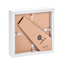 "Nicola Spring 6"" x 6"" White 3D Box Photo Frames - 4"" x 4"" Mount - Pack of 2" - thumbnail 5