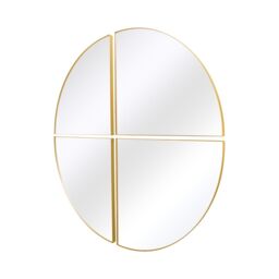 "MirrorOutlet New Gold XL Circular Metal Wall Mirror 54"" X 54"" (140 x 140CM) - Size: 1 Pack" - thumbnail 3