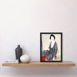 Artery8 Goyo Hashiguchi Framed Wall Art Print Woman In Summer Clothing - Size: A3 - thumbnail 2