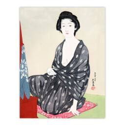 Artery8 Goyo Hashiguchi Framed Wall Art Print Woman In Summer Clothing - Size: A3 - thumbnail 3