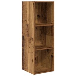 Berkfield Home TV Cabinet Set with Shelf Wall-mounted with Storage 3 pcs Old wood 37 x 37 x 142.5 cm in Brown - thumbnail 5