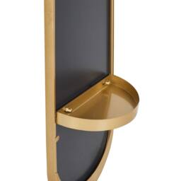 Wyld and Coco Luxor Home Gold Coat Stand with Full-Length Mirror and Marble Base - thumbnail 7