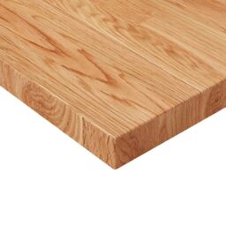Berkfield Home Square Table Top Light Brown 80x80x4cm Treated Solid Wood Oak - Size: 80 x 80 x 4 cm - thumbnail 3