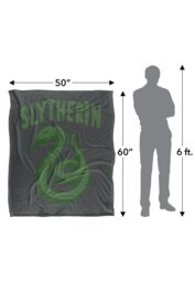 Warner Brothers Harry Potter The Slytherin Blanket 152 x 127 cm in White - thumbnail 5
